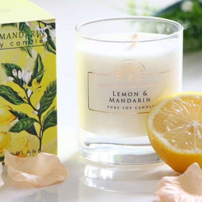 The English Soap Company 170 ml Soy Candle Lemon & Mandarin