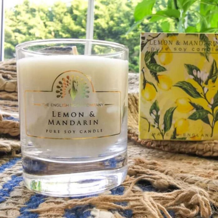 The English Soap Company 170 ml Soy Candle Lemon & Mandarin