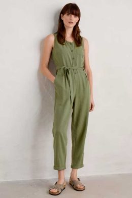 Seasalt Cornwall Abbey Pool Jumpsuit Cypress