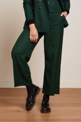 Federica Pants Norman Check Avar Green