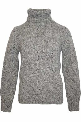 Fisherman Out Of Ireland Merino Polo Neck Sweater Porridge - La Vie en Rose Damesmode (666 x 1000 px)