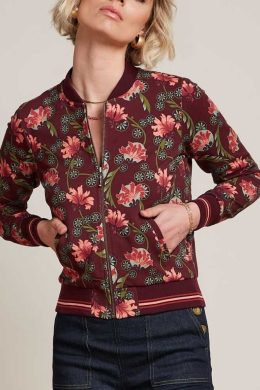 King Louie Bessie Jacket Shanty Cabernet Red - La Vie en Rose Damesmode