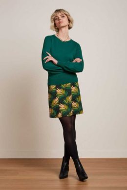 King Louie Border Skirt Ornette Pine Green - La Vie en Rose Damesmode