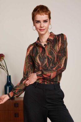 King Louie Carina Blouse Bailey Black - La Vie en Rose Damesmode