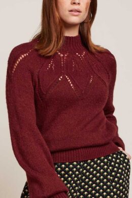 King Louie Joanie Raglan Top Orcia Cabernet Red - La Vie en Rose Damesmode