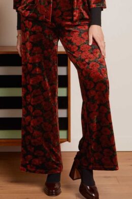 King Louie Sara Pants Bloom Black - La Vie en Rose Damesmode