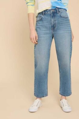 White Stuff Charlie Straight Jean Mid Denim - La Vie en Rose Damesmode