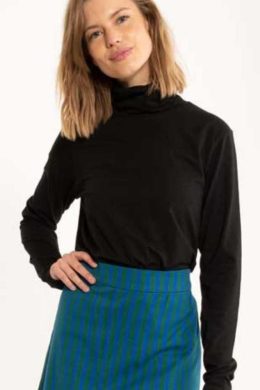 Danefae Danemanna Modal Rollneck Tee Dark Navy - La Vie en Rose Damesmode