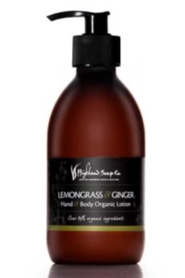 Lemongrass & Ginger Organic Hand & Body Lotion van The Highland Soap Company