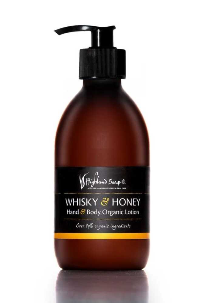 The Highland Soap Company Whiskey & Honey Organic Hand & Body Lotion 300 ml