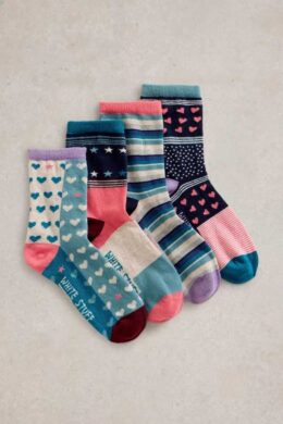 White Stuff Hotch Potch Socks Giftbox - La Vie en Rose Damesmode