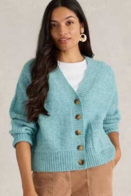 White Stuff Judi Cardi Mid Blue - La Vie en Rose Damesmode (2)