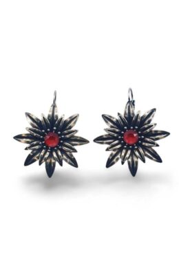 Nell Bijoux Daisies Earring Silver Coral - La Vie en Rose Damesmode Enkhuizen