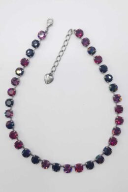 Nell Bijoux Luna Antique Silver L001 Purple and Reds - La Vie en Rose Damesmode