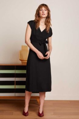 Lot Midi Dress Viscose Classic Black