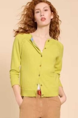 White Stuff Lulu Cardi Bright Yellow - La Vie en Rose Damesmode